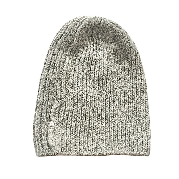 Hand Knitted Wool Hat | Vintage Gray Beanie - Picture 5 of 7
